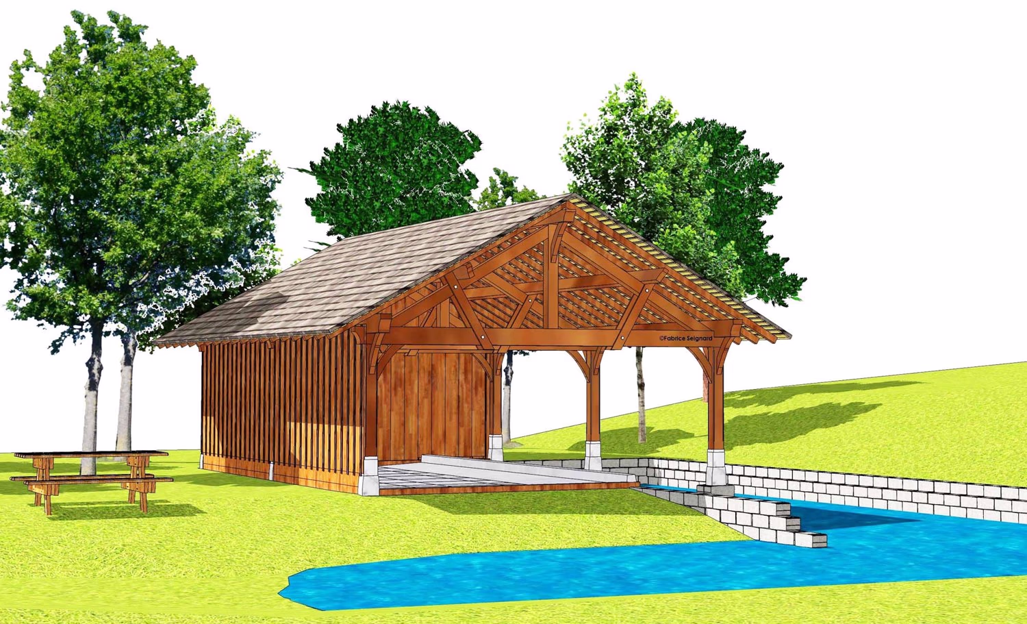Lavoir-abreuvoir Domaine Château Montépin
